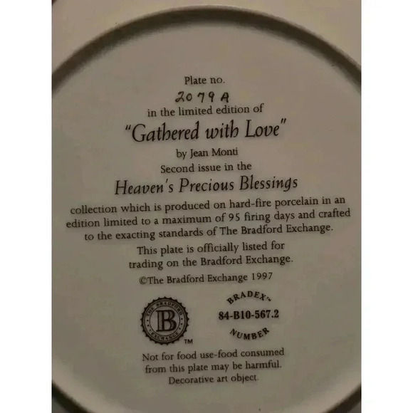 Bradford Exchange Heaven's Precious Blessings Plates Multicolor - Picture 3 of 10